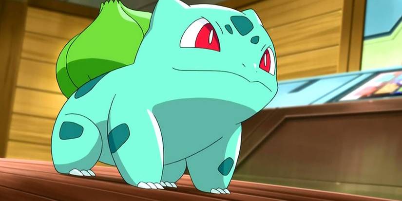 Ash's 10 Strongest Pokémon 1 Bulbasaur Looking Up