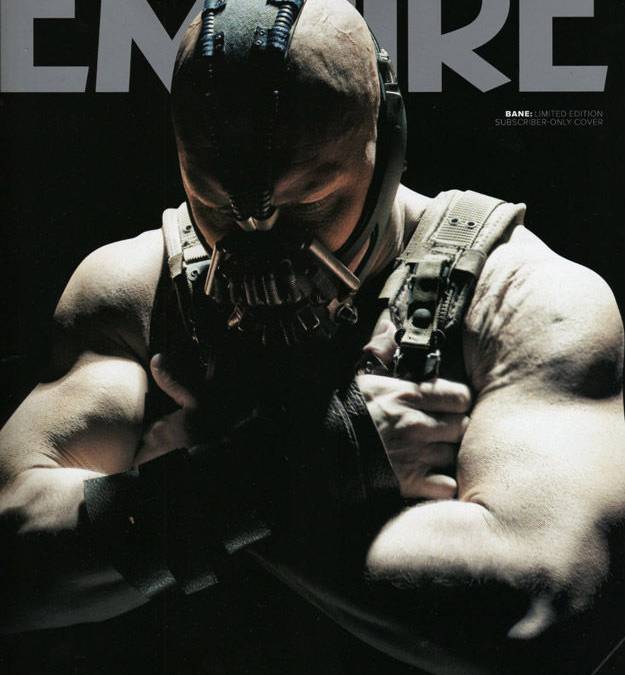 tom hardy as bane in the dark knight rises empire magazine cover