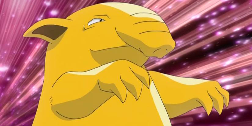 Drowzee Stands In Front Of A Hypnotic Background