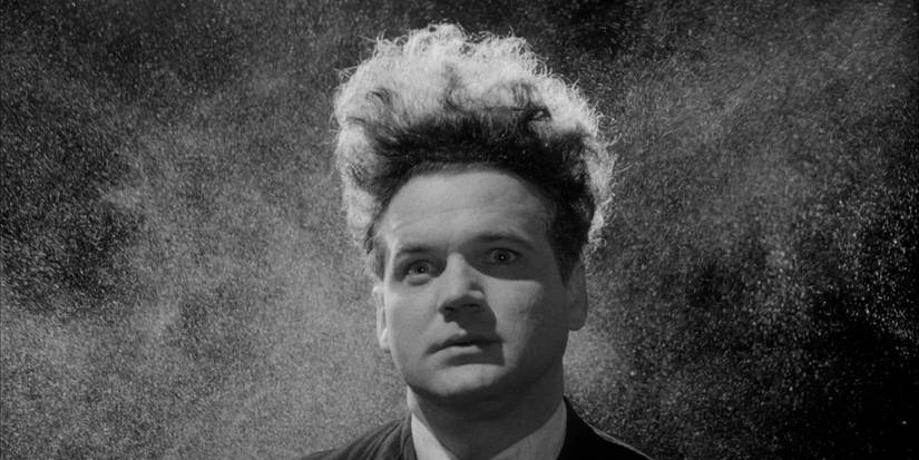 Jack Nance in Eraserhead in the iconic shot with his hair standing up on end