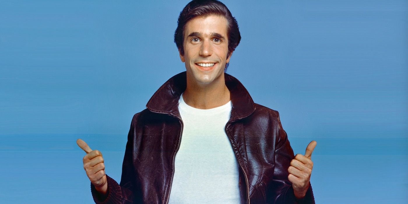 Fonzie gives a thumbs up in Happy Days