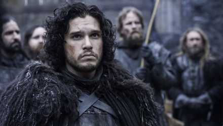 Jon Snow at Castle Black with the Night's Watch on Game of Thrones