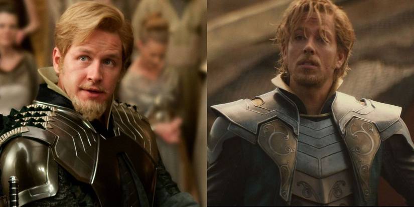 Josh Dallas and Zachary Levi as Fandral in Thor