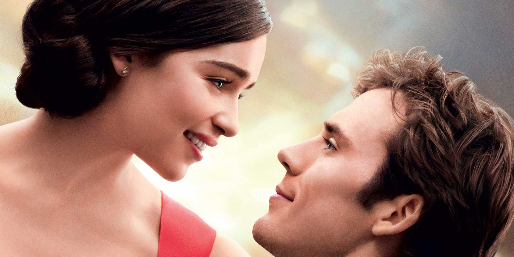 Emilia Clarke as Lou looking at Sam Claflin as Will in Me Before You