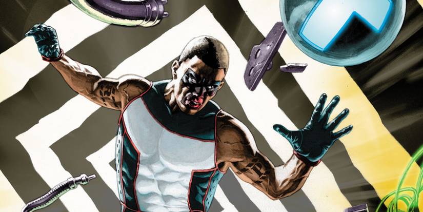  Mister Terrific controls his T spheres.
