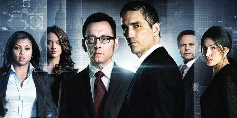 Membros do elenco de Person of Interest posando juntos