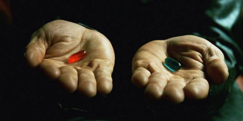 The Matrix's Red & Blue Pill Real World Origins