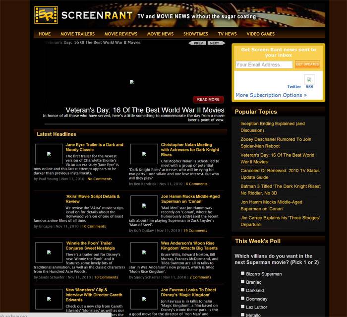 2010, a bit of a step backwards