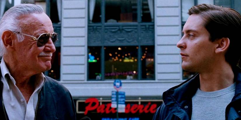 Stan Lee and Tobey Maguire in 'Spider-Man 3'
