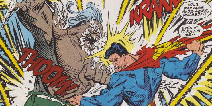 Superman tué par Doomsday dans le Comic Book