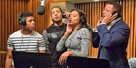 Taraji Henson and Terrence Howard Recording Session in Empire