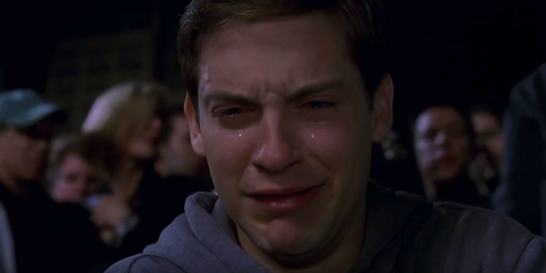 Tobey Maguire Crying Spider Man