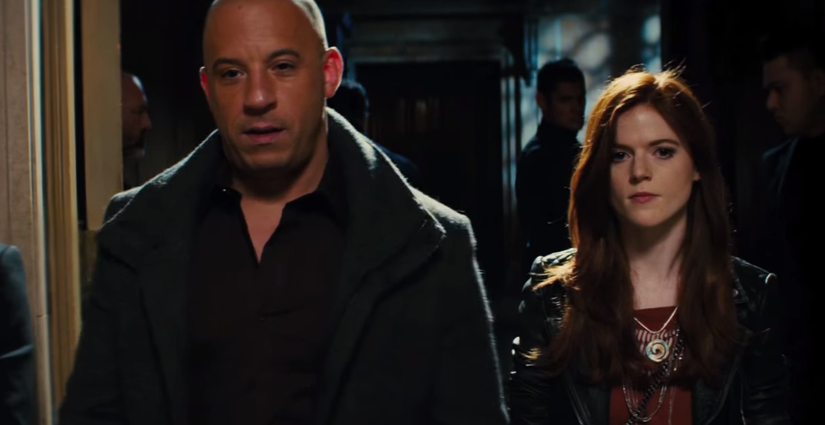 Vin Diesel and Rose Leslie in The Last Witch Hunter