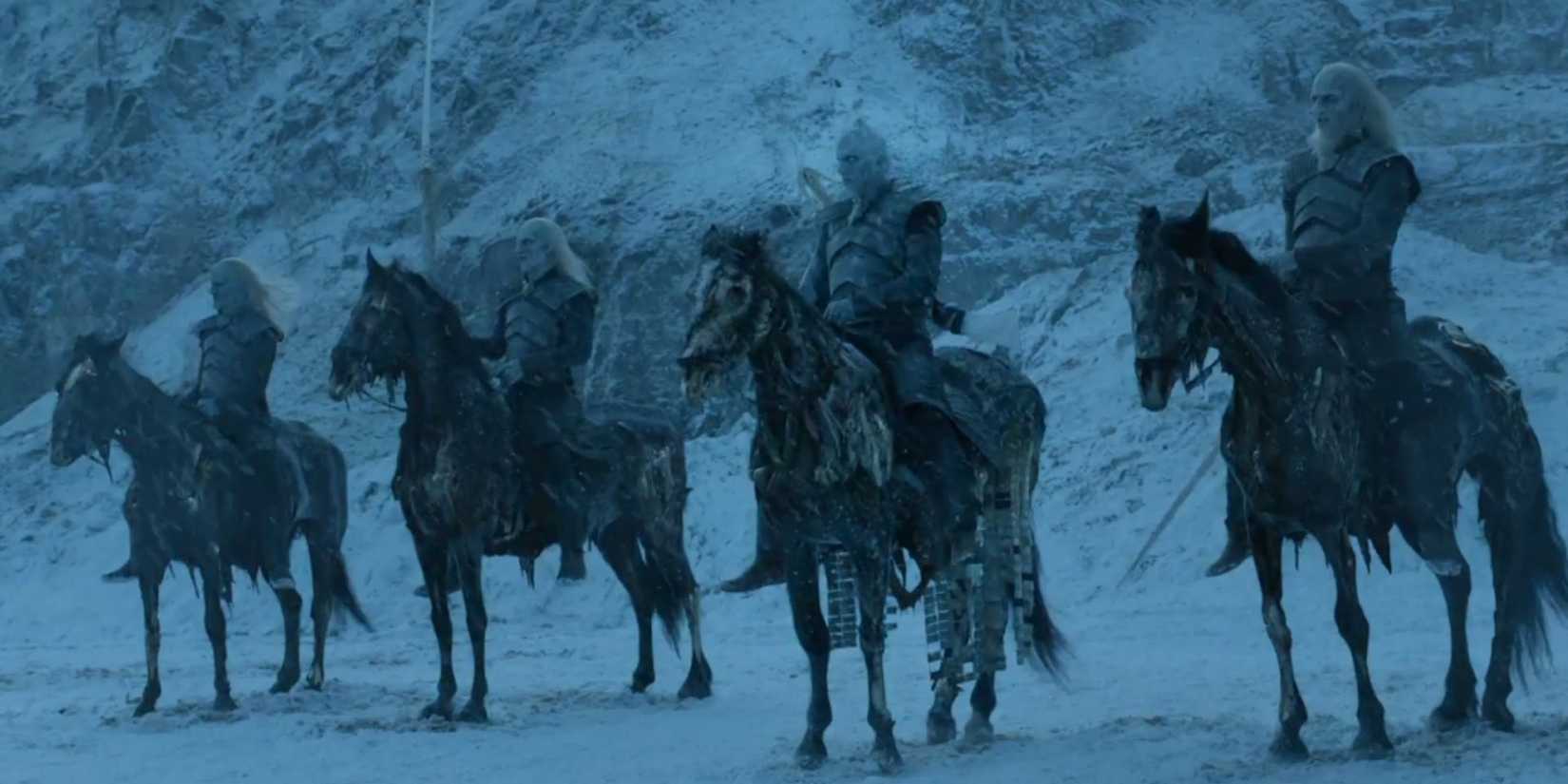 White Walkers on Horses