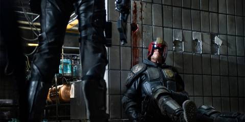 Judge Lex confronts Dredd in Dredd (2012)