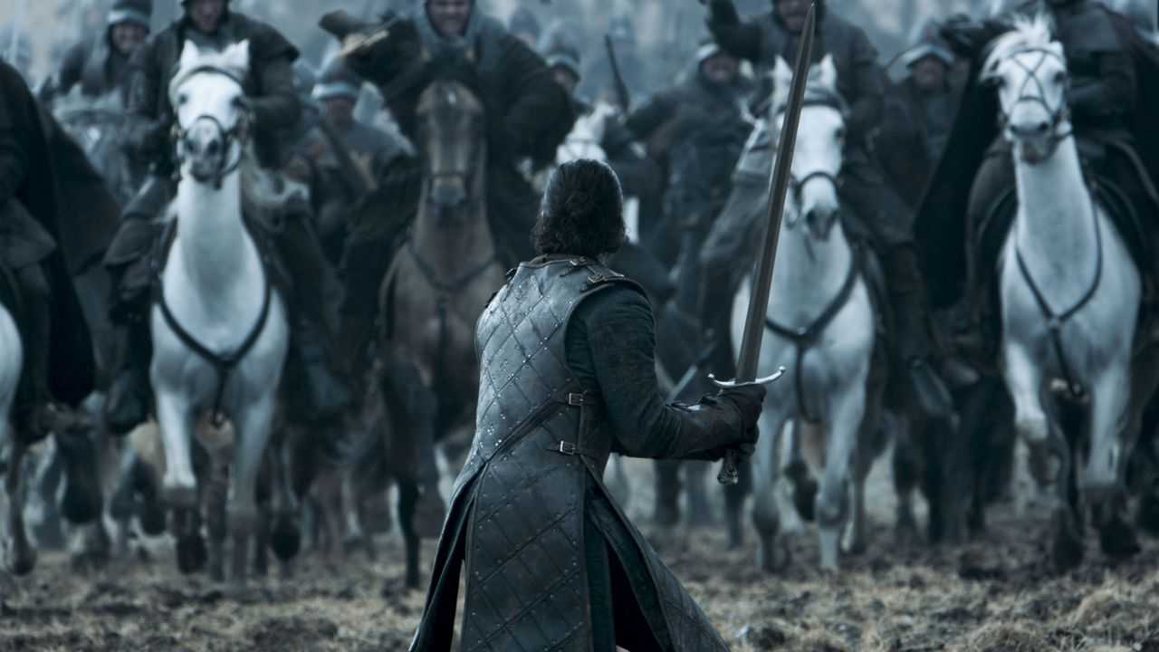 Game of Thrones season 6 Battle of the Bastards - Jon vs. Army