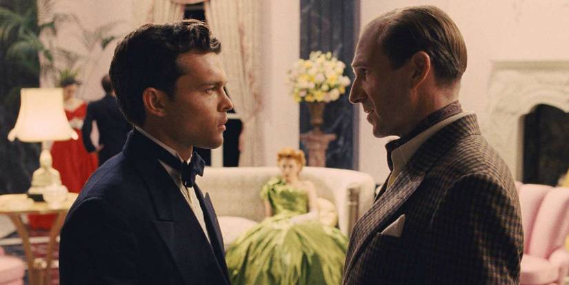 Hail, Caesar! cast - Alden Ehrenreich and Ralph Fiennes