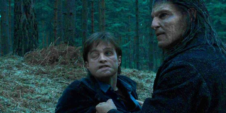 Fenrir Greyback és Harry Potter egy jelenet Harry Potter és a Halál ereklyéi