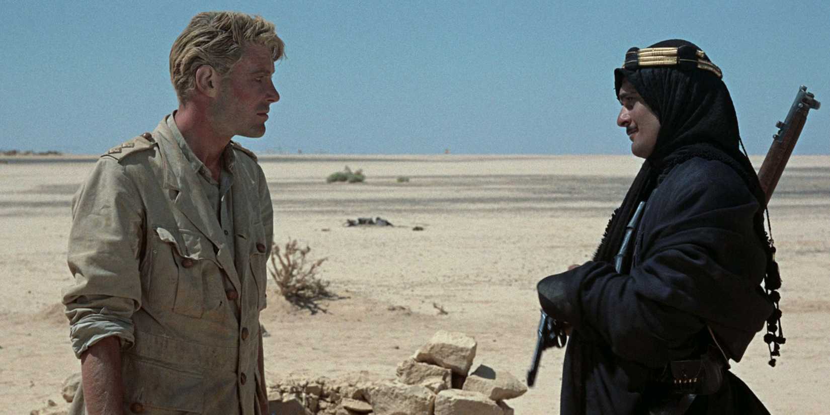 Peter O'Toole and Omar Sharif in Lawrence of Arabia