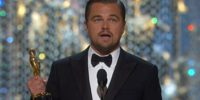 Leonardo DiCaprio at the Oscars