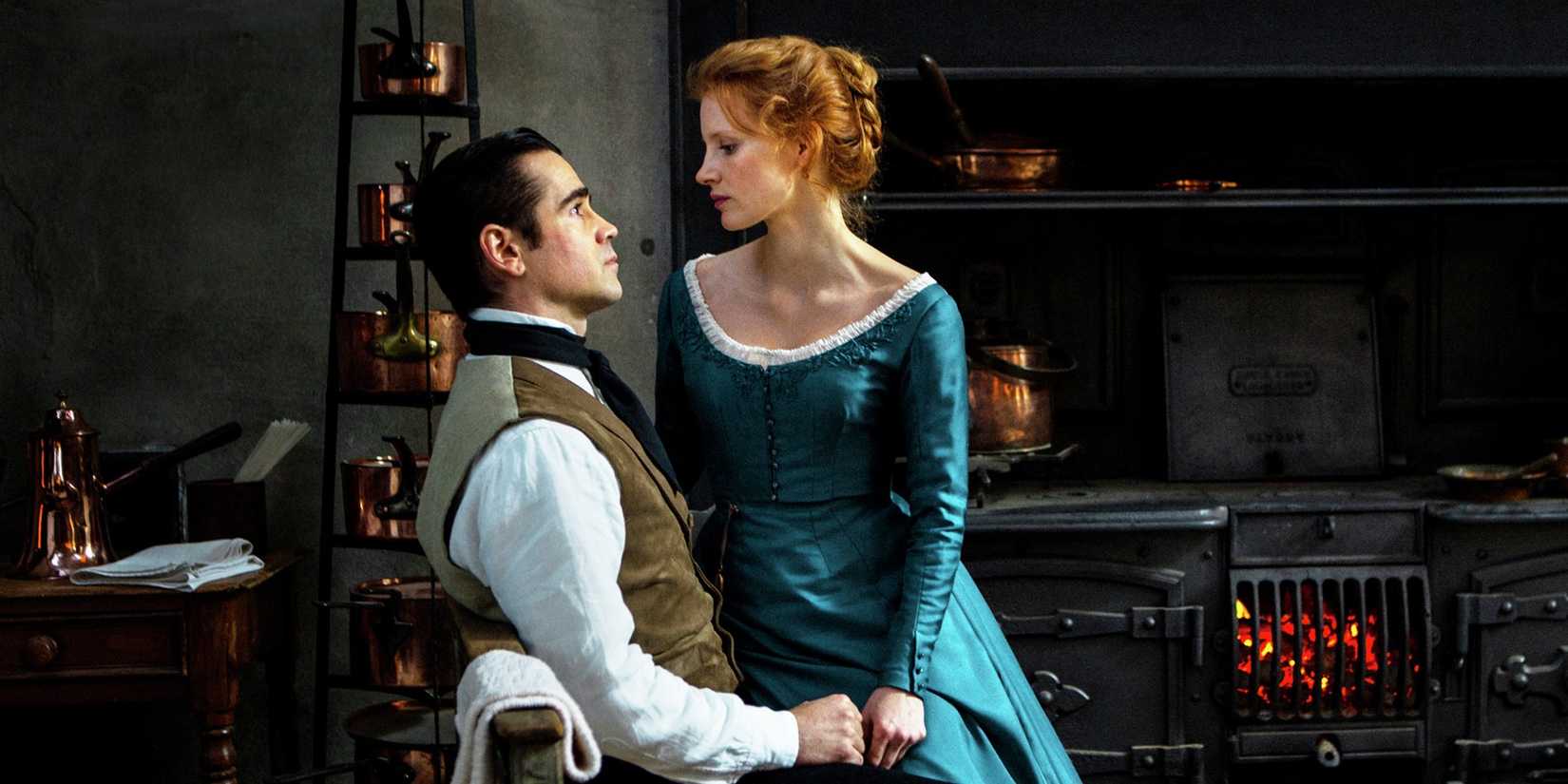 Colin Farrell and Jessica Chastain in Miss Julie (2014)