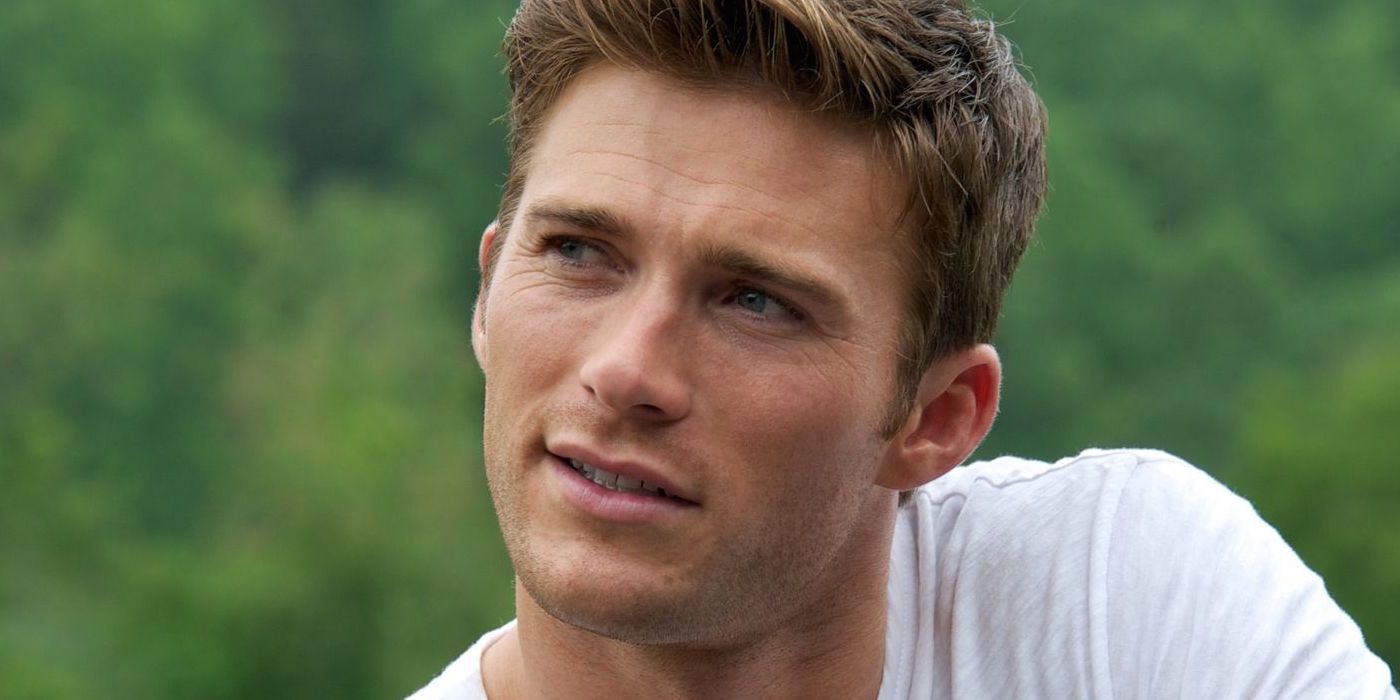 Luke Collins (Scott Eastwood) smiling in The Longest Ride.