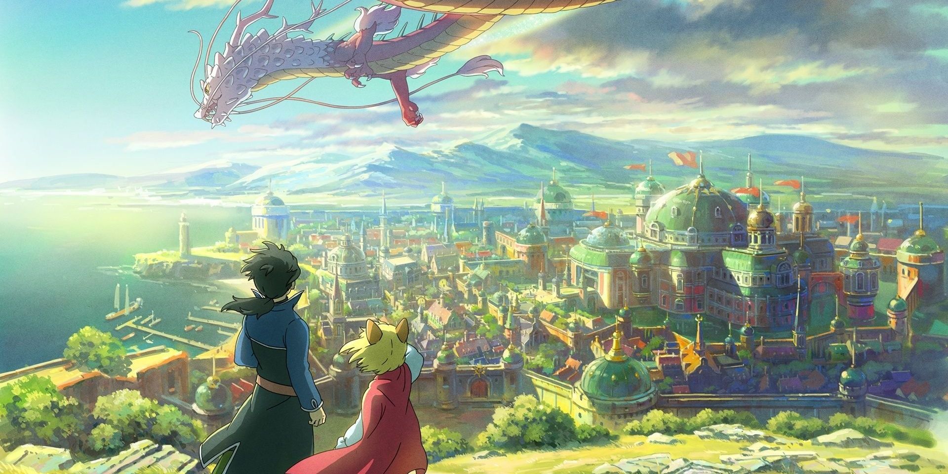 Vista della città in Ni No Kuni 2