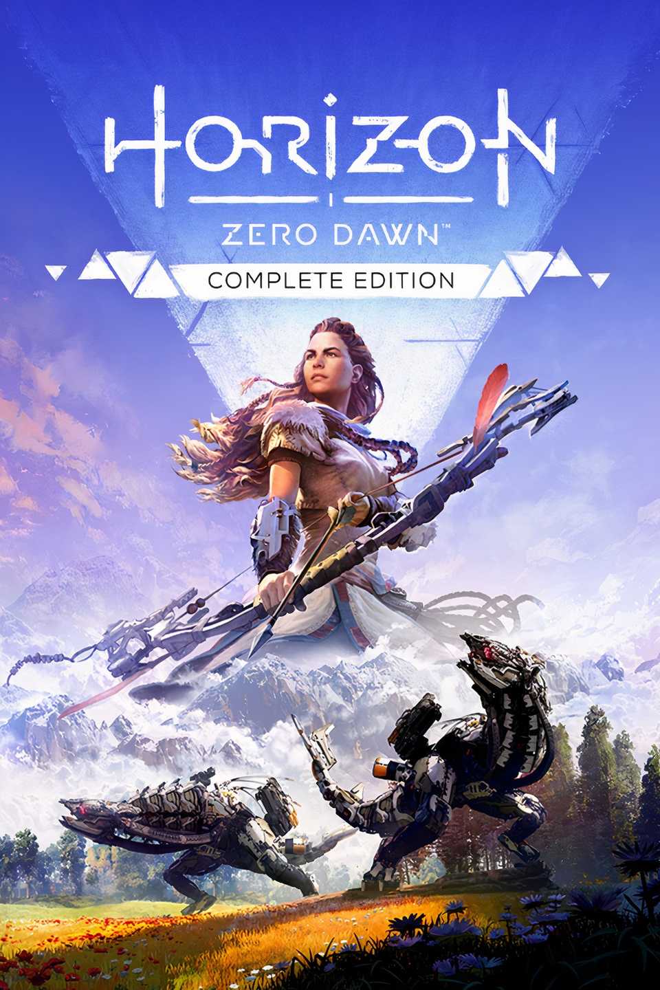 Montagem de imagens de Horizon Zero Dawn.