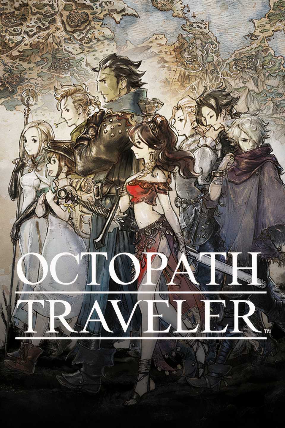 Octopath Traveler promotional collage