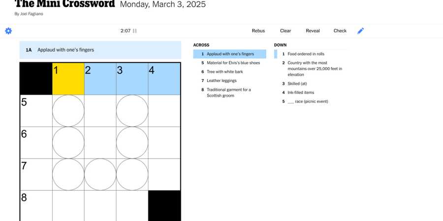 Mini Hints Today's NYT Mini Crossword Hints & Answers For July 10, 2025