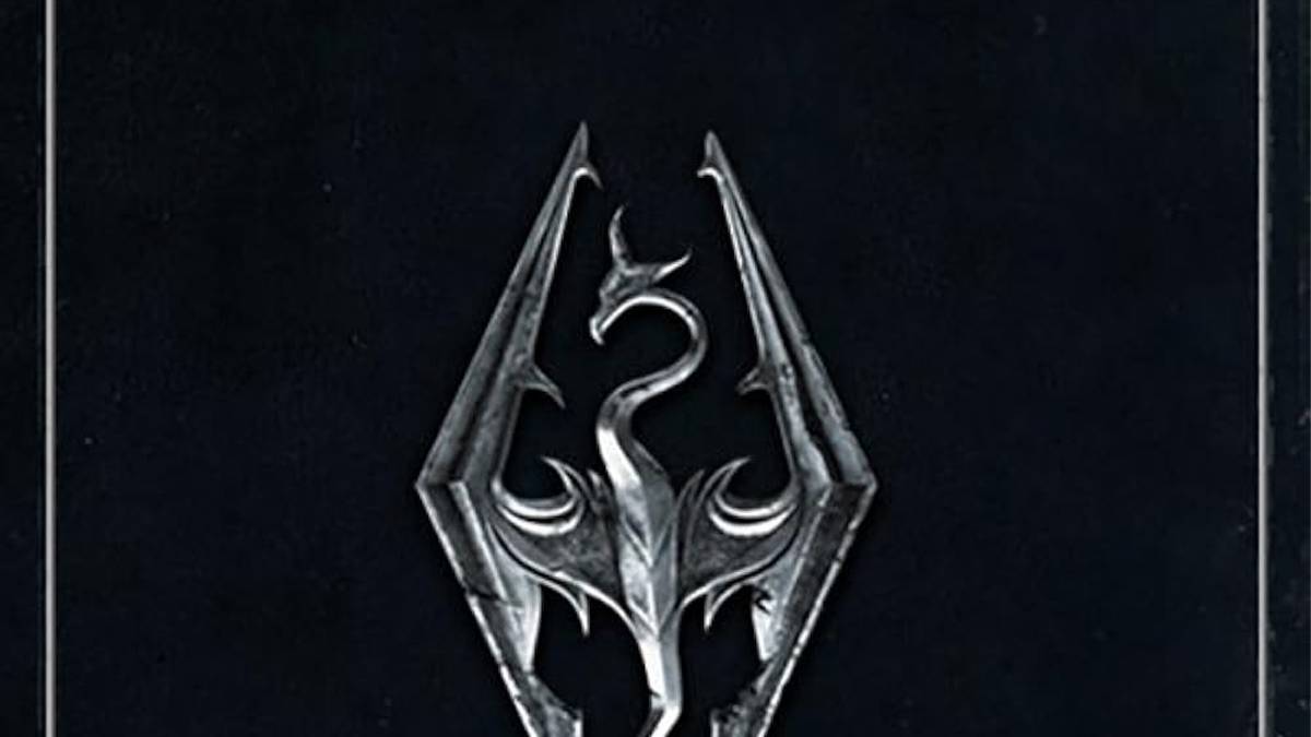 skyrim logo wallpaper