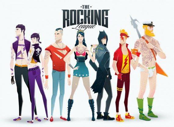 SR Geek Picks: The Justice League as Rock Stars, Your Favorite BIll ...