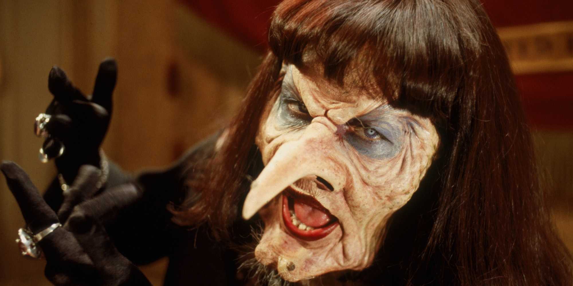 The Witch's real face is revealed in The Witches (1990)