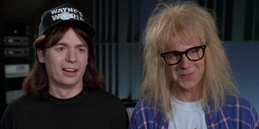 Mike Myers e Dana Carvey em Wayne's World