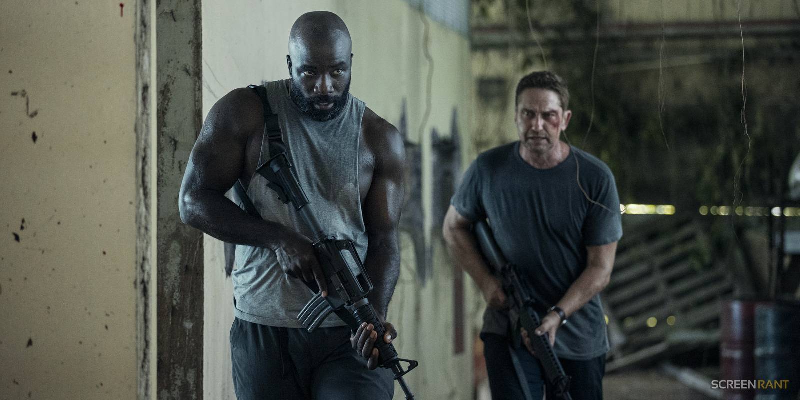 Plane Photo Sees Gerard Butler & Mike Colter In A Tough Spot [EXCLUSIVE]