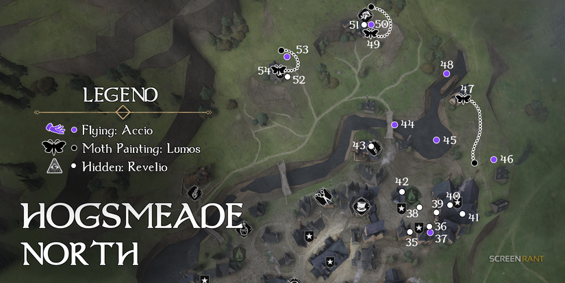Hogwarts Legacy All Field Guide Page Locations In Hogsmeade North