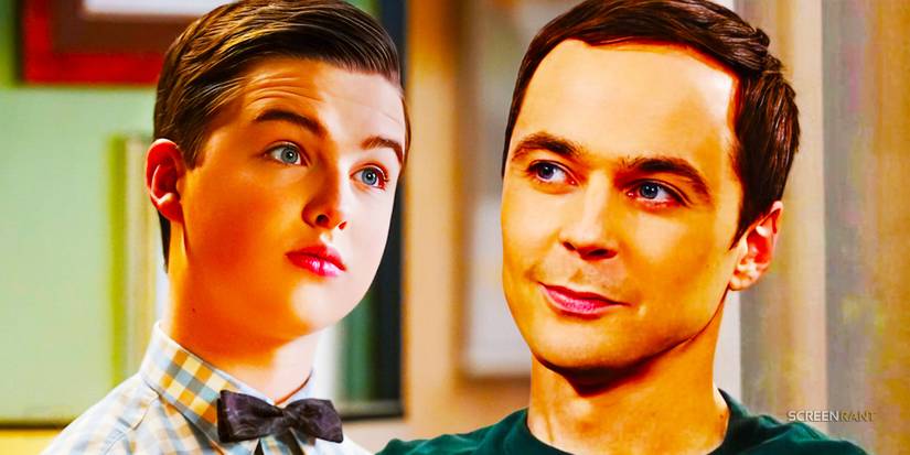 Young Sheldon and The Big Bang Theory Sheldon