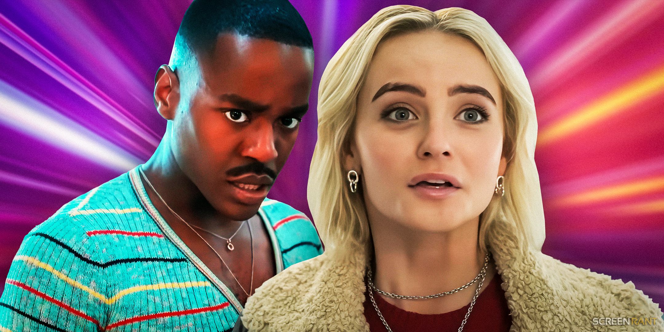 Ncuti Gatwa as the Fifteenth Doctor and Millie Gibson as Ruby Sunday in Doctor Who.