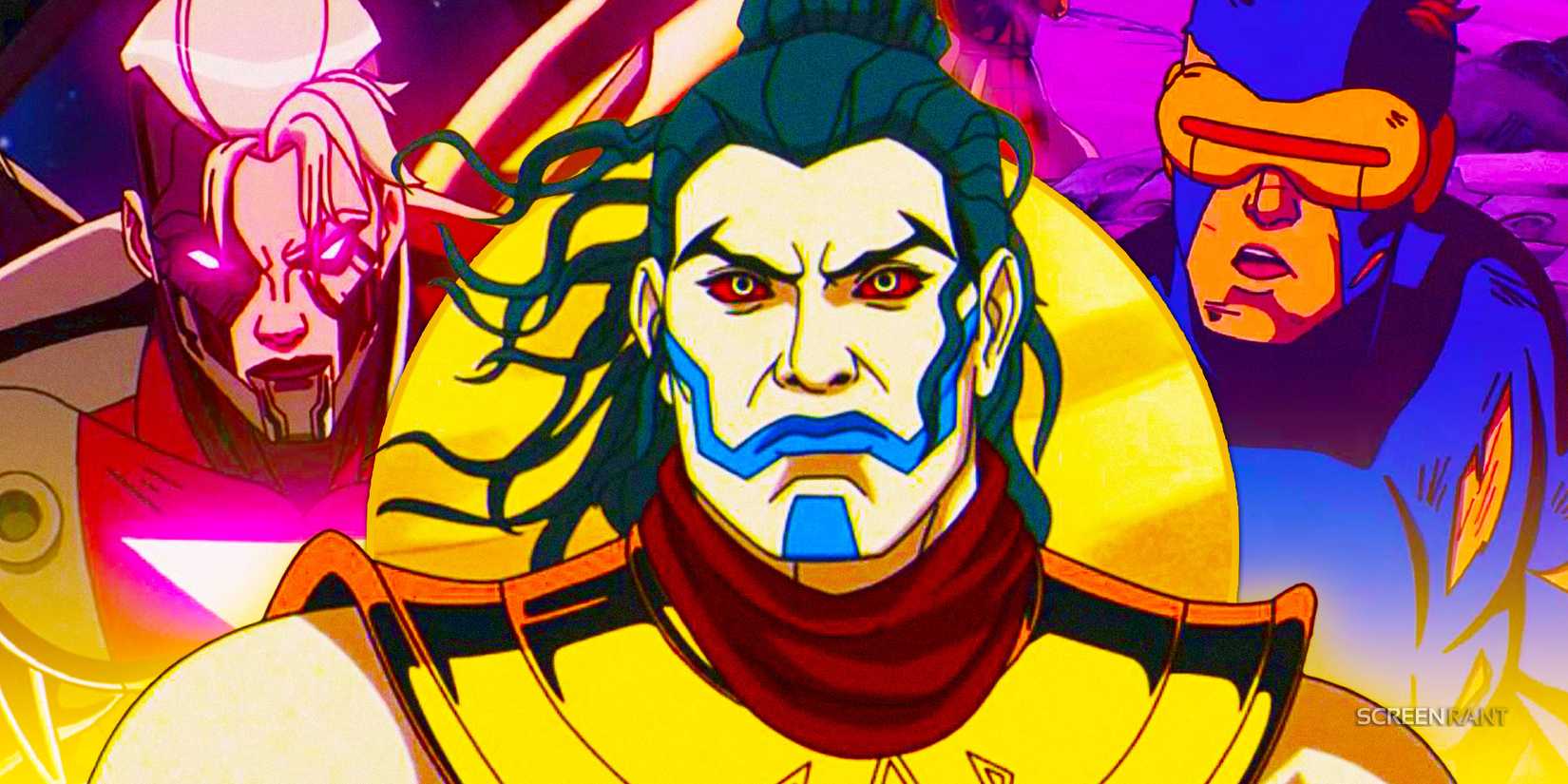 Apocalypse with Bastion and Cyclops from X-Men 97