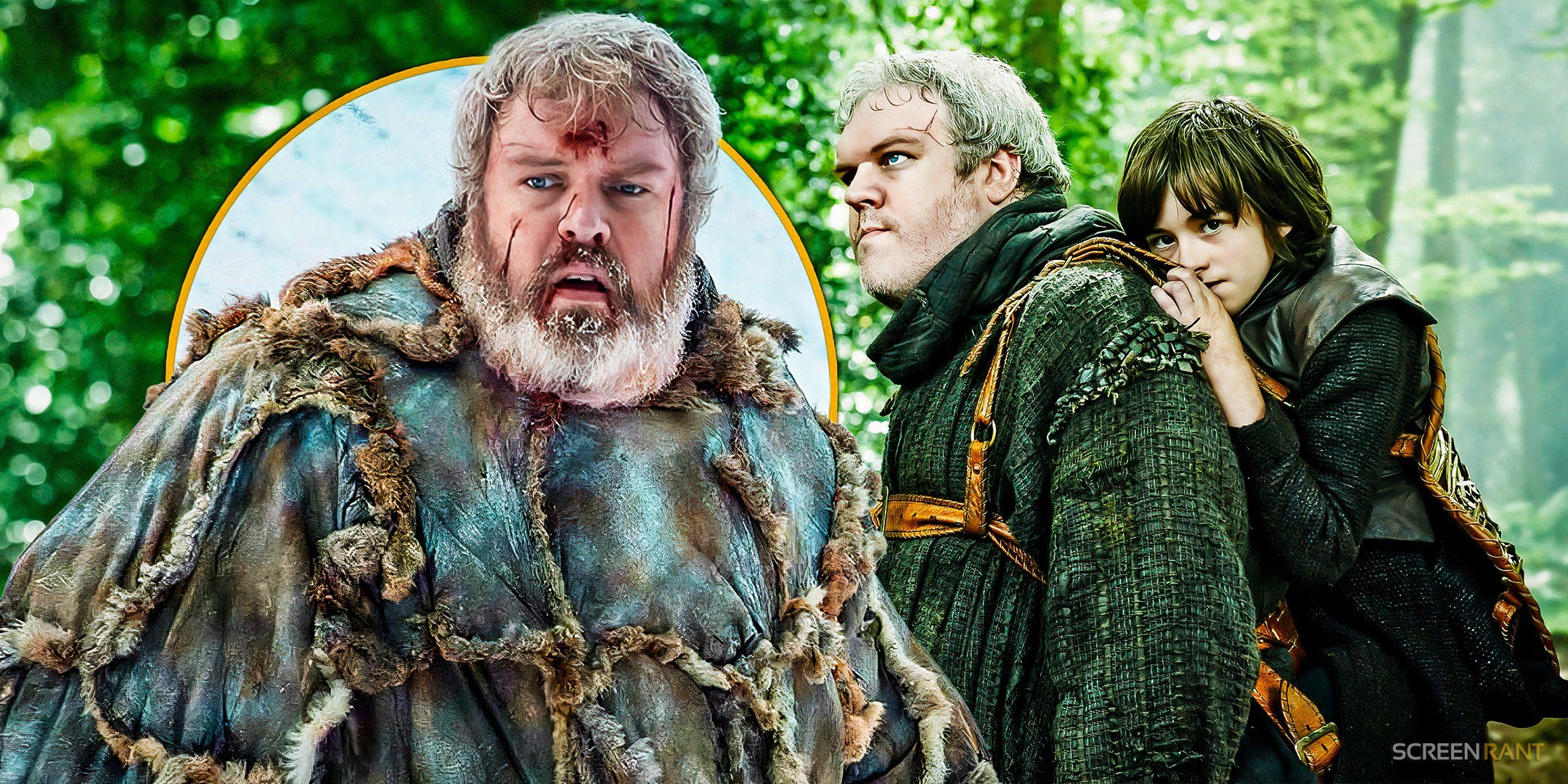 Kristian Nairn Talks About Hodor S Death Game Of Thrones Ending And Kristian Nairn As Hodor And Isaac Hempstead Wright As Bran Stark In Game Of Thrones 