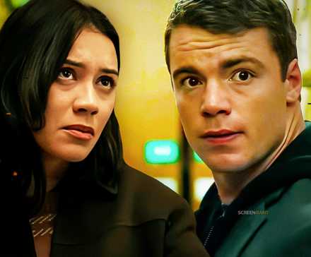 Коллаж с Питером и Роуз в сериале "The Night Agent" сезон 2