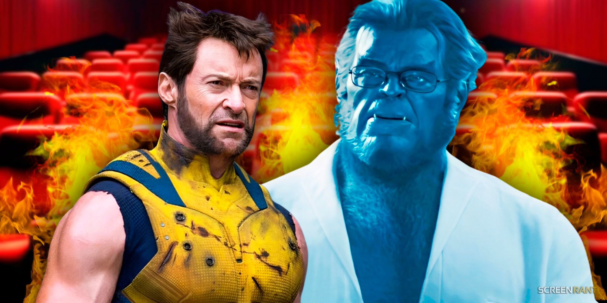 Бест из The Marvels и Хью Джекман в роли Уоливера, выглядят растерянными из Deadpool & Wolverine