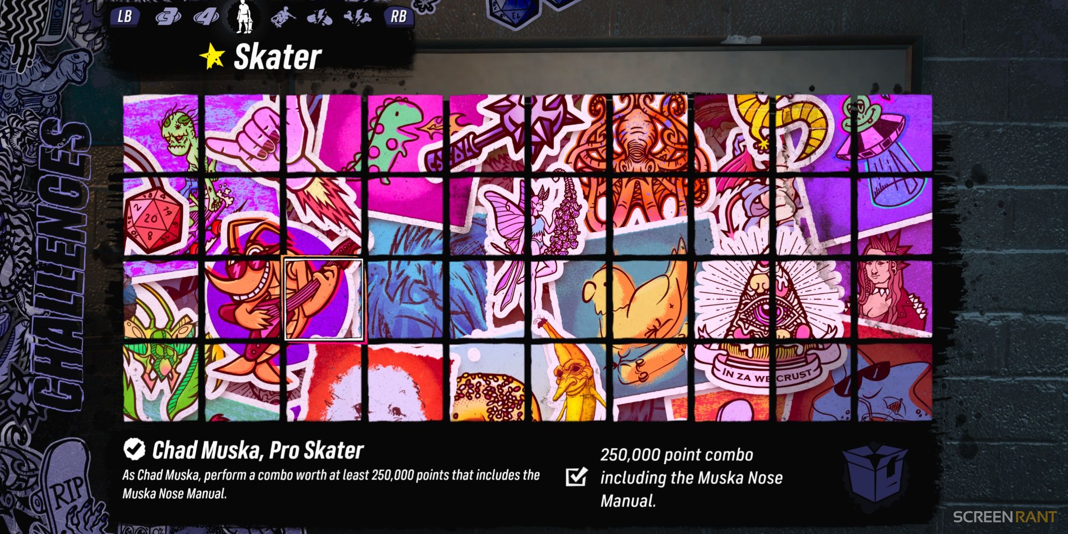 All of the Skater challenges completed in Tony Hawk's Pro Skater 3 + 4.