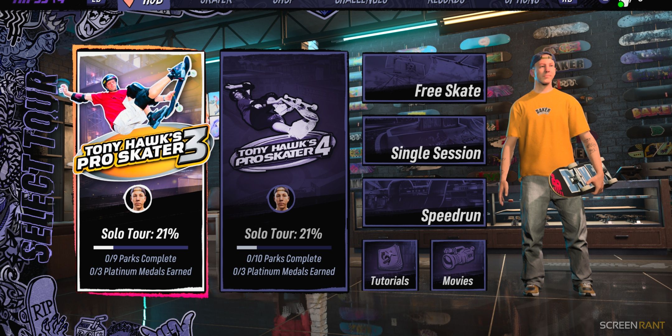 Andrew Reynolds Solo Tour in Tony Hawk's Pro Skater 3 + 4.