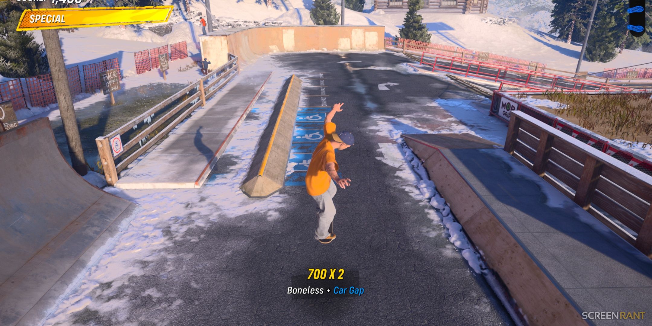 Getting the car gap in Canada in Tony Hawk's Pro Skater 3 + 4.