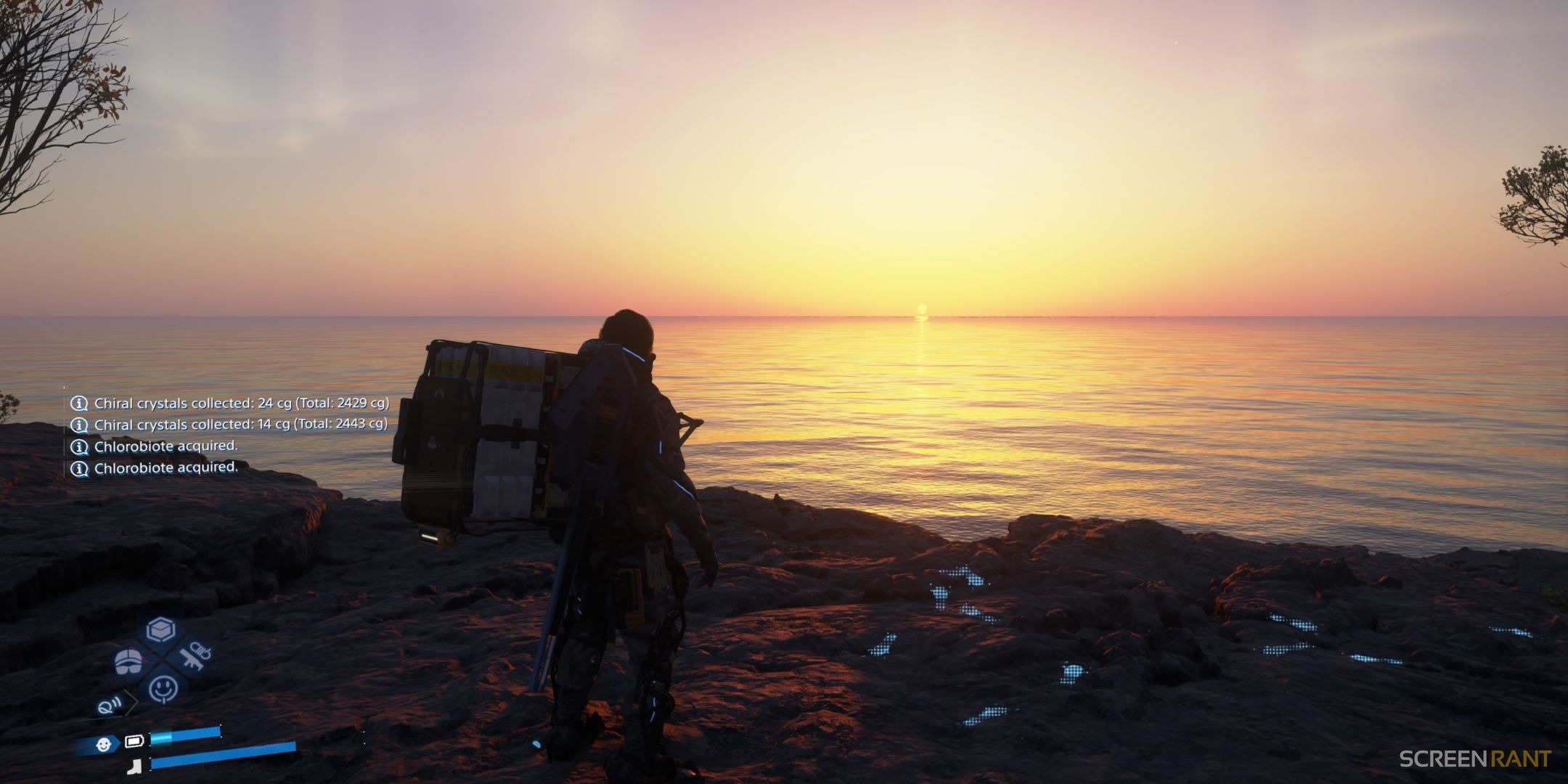 The sun shining bright in Death Stranding 2.