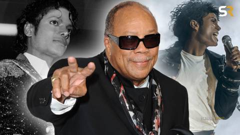 Legendary music producer Quincy Jones at a Grammy party event.