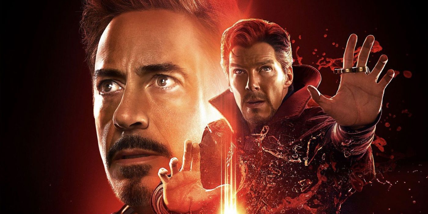Avengers Infinity War Doctor Strange and Iron Man